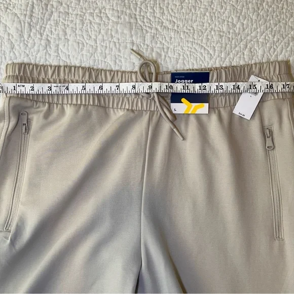 Old Navy Women’s Joggers Large Beige Cream Sweatpants NWT | Pull-On Lounge Pants - Picture 8 of 8